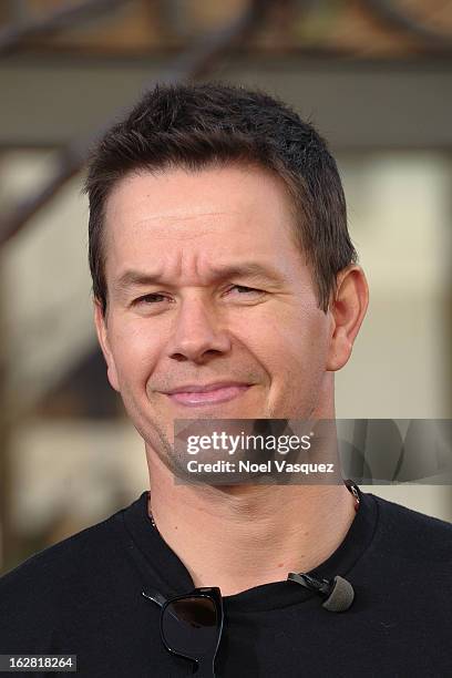 Mark Wahlberg visits Extra at The Grove on February 27, 2013 in Los Angeles, California.