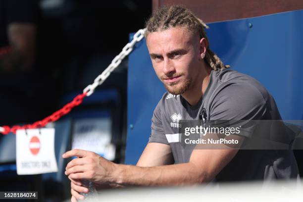 Kieran Burton of Hartlepool United during the Vanarama National League match between Hartlepool United and AFC Fylde at Victoria Park, Hartlepool on...