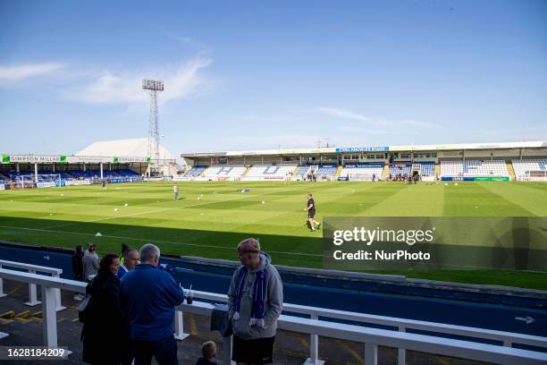 General view of the inside of the stadium during the Vanarama National League match between Hartlepool United and AFC Fylde at Victoria Park,...