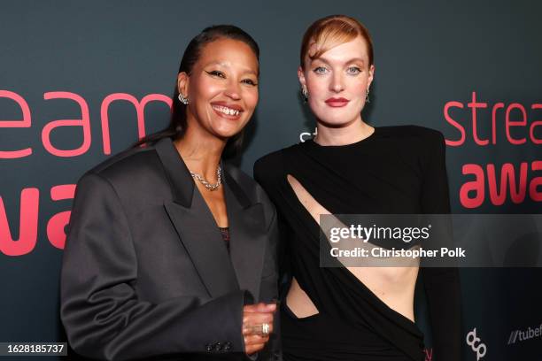 Aino Jawo and Caroline Hjelt of Icona Pop at The 2023 Streamy Awards held at the Fairmont Century Plaza Hotel on August 27, 2023 in Los Angeles,...