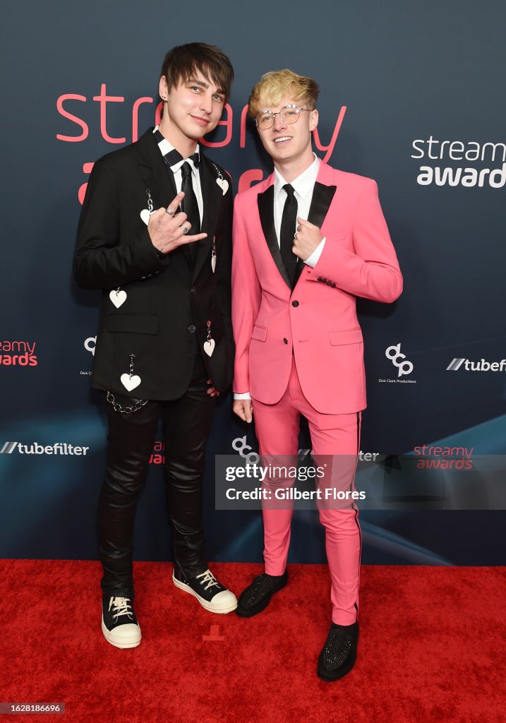 Streamy Colby Brock and Sam Golbach at The 2023 Streamy Awards held at the ...