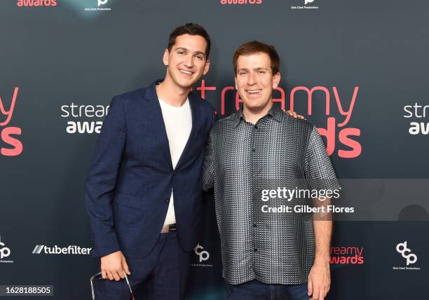 Matt Friend and Jeremy Lowe at The 2023 Streamy Awards held at the Fairmont Century Plaza Hotel on August 27, 2023 in Los Angeles, California.