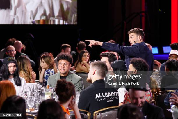 Jarvis Johnson and Matthew Patrick at The 2023 Streamy Awards held at the Fairmont Century Plaza Hotel on August 27, 2023 in Los Angeles, California.