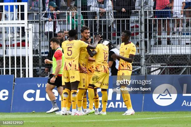 Simon ELISOR during the Ligue 1 Uber Eats between Clermont Foot Auvergne and Football Club de Metz at Stade Gabriel Montpied on August 27, 2023 in...