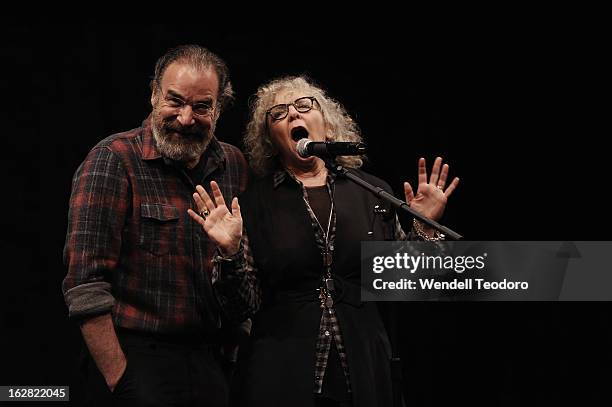 Actors Mandy Patinkin and Kathryn Grody attends the La Mama Celebrates 51 Gala at Ellen Stewart Theatre on February 27, 2013 in New York City.