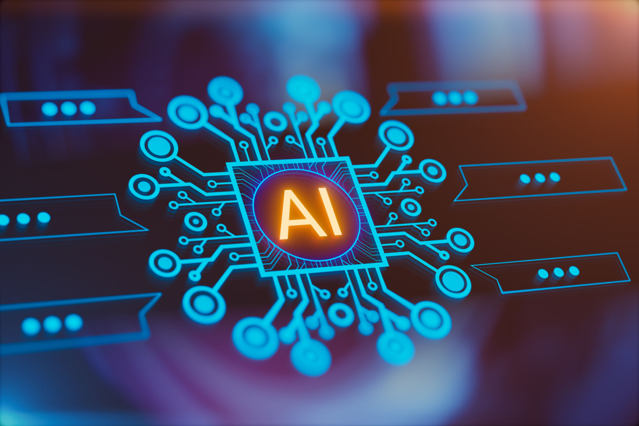 Artificial intelligence and machine learning concept. Artificial intelligence and machine learning concept.