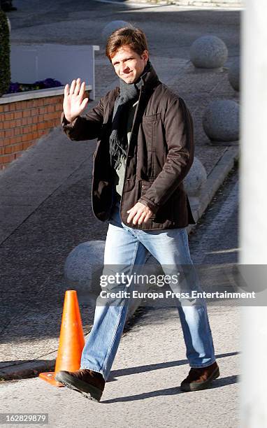 Julian Lopez 'El Juli' is seen at hospital on February 13, 2013 in Madrid, Spain.