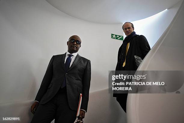 International Monetary Fund mission chief for Portugal, Abebe Selassie leaves the headquartes of the Economic and Social Council in Lisbon on...