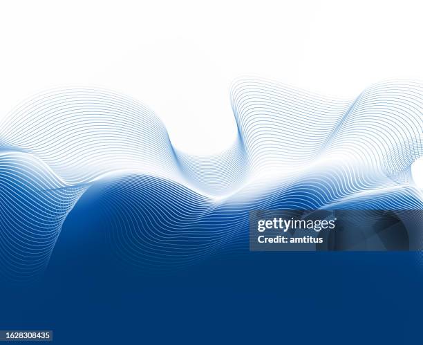 illustrazioni stock, clip art, cartoni animati e icone di tendenza di onda delle linee absract - immagini in sequenza