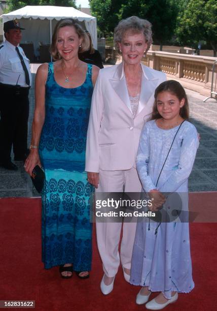 Actress June Lockhart, daughter Lizabeth Lockhart and granddaughter attend the 50th Annual Primetime Emmy Awards - Creative Arts Emmy Awards on...