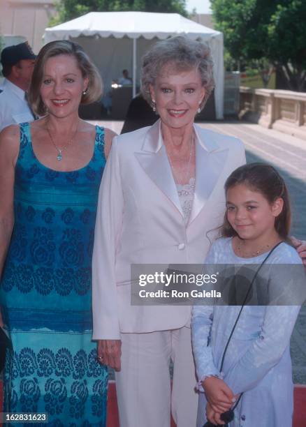 Actress June Lockhart, daughter Lizabeth Lockhart and granddaughter attend the 50th Annual Primetime Emmy Awards - Creative Arts Emmy Awards on...