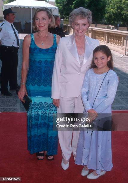 Actress June Lockhart, daughter Lizabeth Lockhart and granddaughter attend the 50th Annual Primetime Emmy Awards - Creative Arts Emmy Awards on...