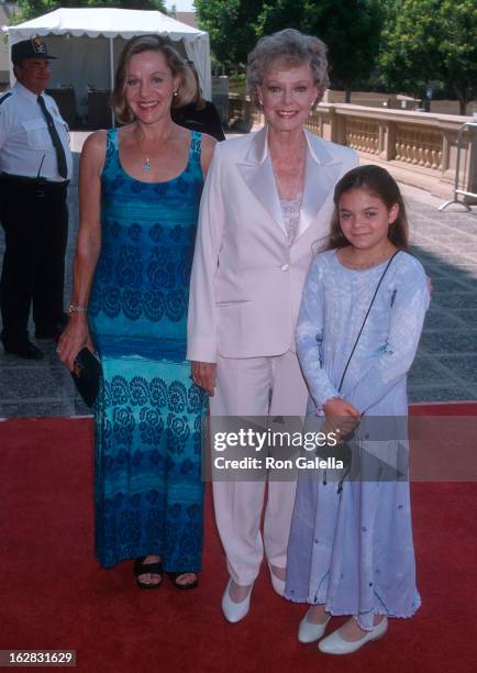 Actress June Lockhart, daughter Lizabeth Lockhart and granddaughter attend the 50th Annual Primetime Emmy Awards - Creative Arts Emmy Awards on...