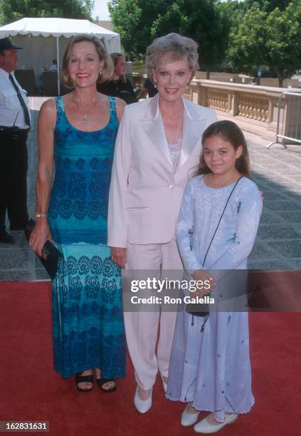 Actress June Lockhart, daughter Lizabeth Lockhart and granddaughter attend the 50th Annual Primetime Emmy Awards - Creative Arts Emmy Awards on...