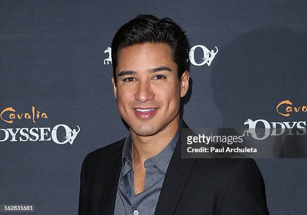 Actor / TV Personality Mario Lopez attends the opening night for Cavalia's "Odysseo" at the Cavalia’s Odysseo Village on February 27, 2013 in...