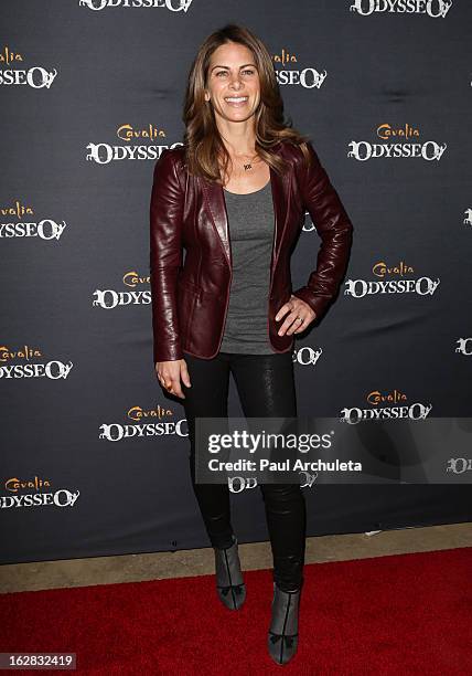 Personality Jillian Michaels attends the opening night for Cavalia's "Odysseo" at the Cavalia’s Odysseo Village on February 27, 2013 in Burbank,...