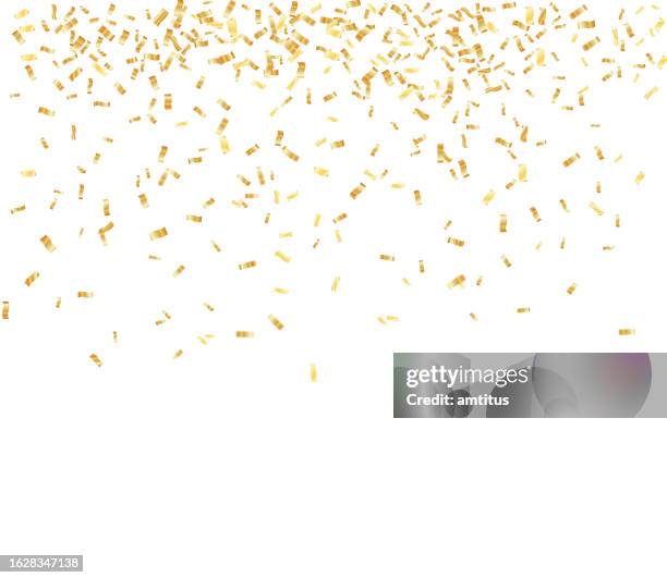 ゴレンのお祝い - confetti gold点のイラスト素材／クリップアート素材／マンガ素材／アイコン素材