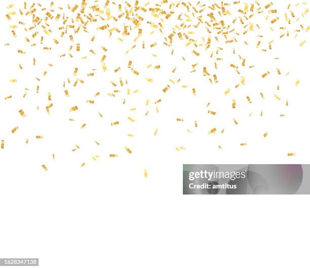 golen celebration - confetti vector stock illustrations