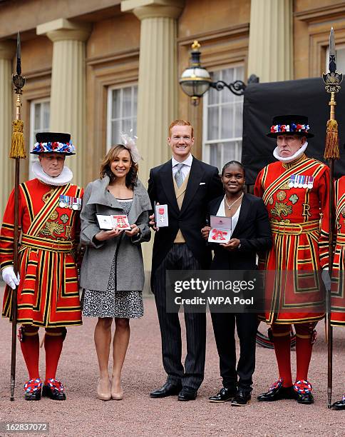 Jessica Rutherford British Olympians Receive Honours At Buckingham Palace Stock-Fotos und ...