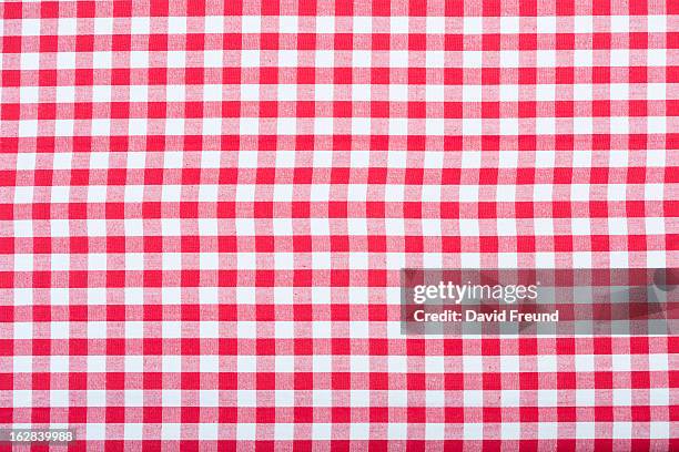 gingham fabric texture - gingham stock-fotos und bilder