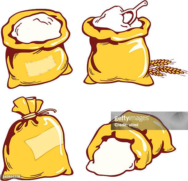 sacks - flour stock illustrations