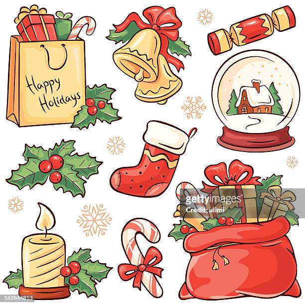 christmas - christmas cracker stock illustrations