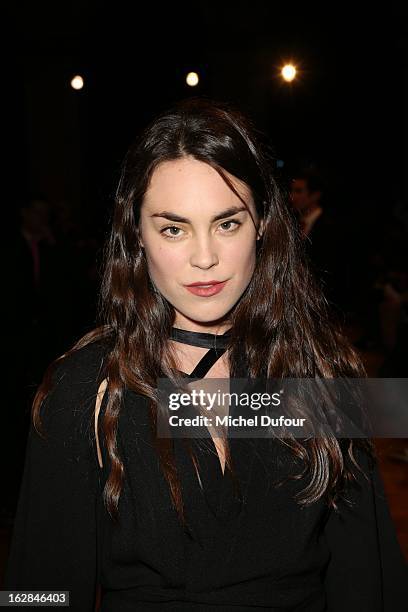 Tallulah Harlech attends the Balmain Fall/Winter 2013 Ready-to-Wear show as part of Paris Fashion Week on February 28, 2013 in Paris, France.