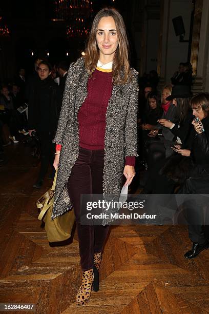Alexia Niedzielski attends the Balmain Fall/Winter 2013 Ready-to-Wear show as part of Paris Fashion Week on February 28, 2013 in Paris, France.