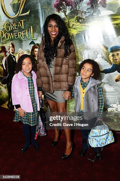 Sinitta attends the European premiere of Oz: The Great And Powerful at The Empire Leicester Square on February 28, 2013 in London, England.