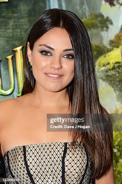 Mila Kunis attends the European premiere of Oz: The Great And Powerful at The Empire Leicester Square on February 28, 2013 in London, England.