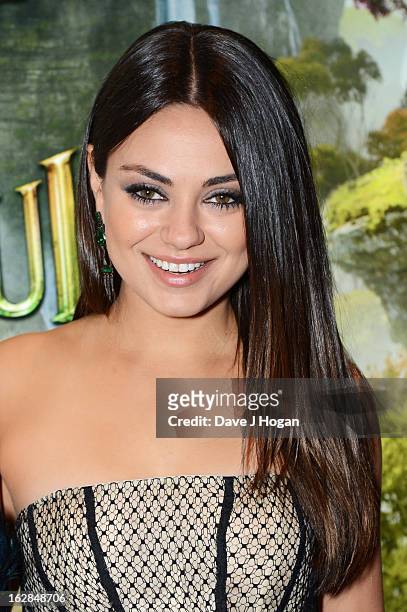 Mila Kunis attends the European premiere of Oz: The Great And Powerful at The Empire Leicester Square on February 28, 2013 in London, England.