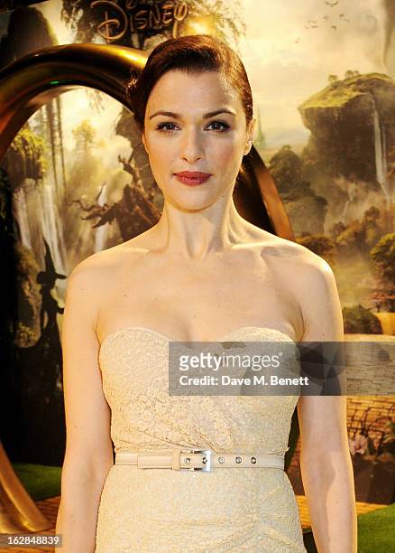 Actress Rachel Weisz attends the European Premiere of 'Oz: The Great and Powerful' at Empire Leicester Square on February 28, 2013 in London, England.