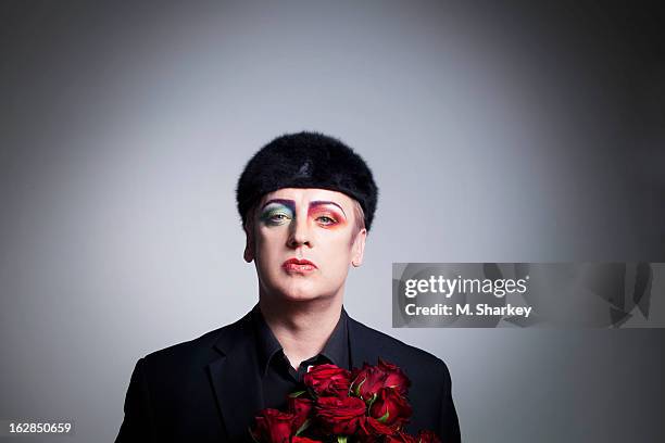 Singer Boy George is photographed for Out Magazine on September 25, 2012 in London, England.
