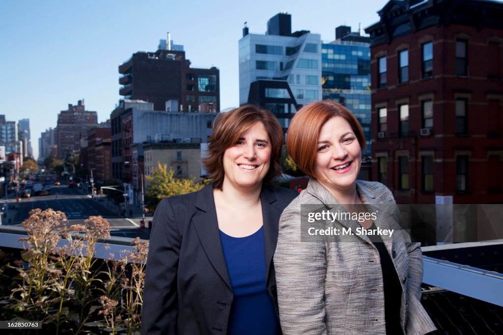 Christine Quinn and Kim Catullo, Out Magazine, December 2012/January 2013