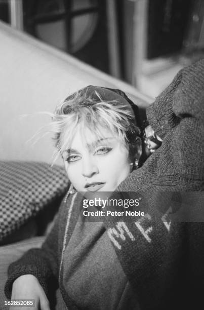 American singer Madonna in a loft on Canal Street, New York City, December 1982.