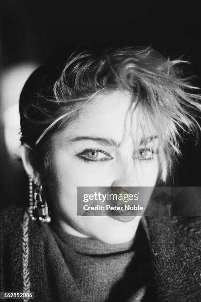 American singer Madonna in a loft on Canal Street, New York City, December 1982.