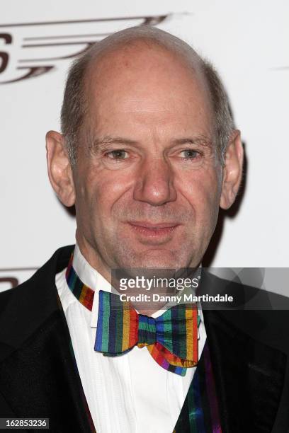 British Formula One engineer Adrian Newey OBE attends a dinner and ball hosted by The Cord Club in aid of Wings For Life at One Marylebone on...