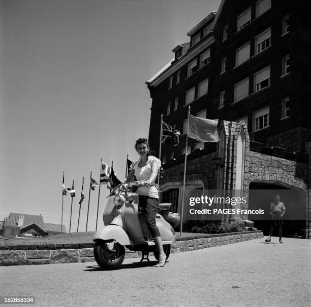 Punta Del Este International Movie Festival In Uruguay And French Stars In Brazil. En 1955, au festival international du cinéma de Punta del Este en...