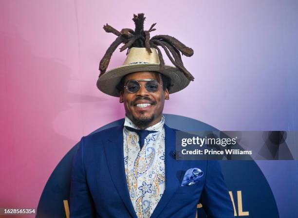 Cam Newton attends the Fearless Fund Third Annual Fearless Venture Capital Summit at Atlanta Symphony Hall on August 18, 2023 in Atlanta, Georgia.