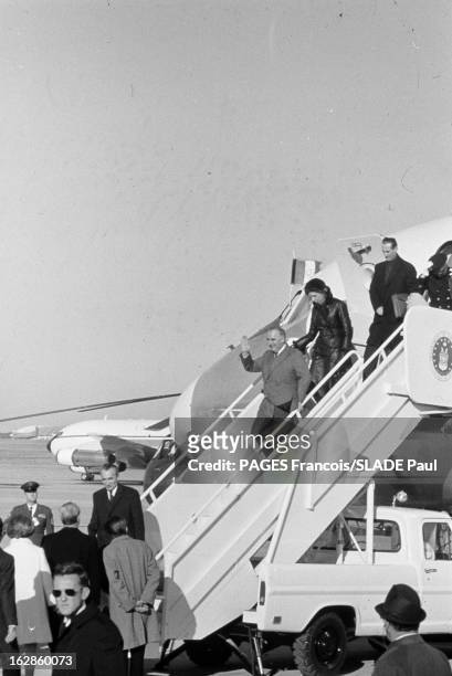 Official Visit Of Georges Pompidou To The United States In 1970. Etats-Unis, février-mars 1970, visite officielle du président de la république...