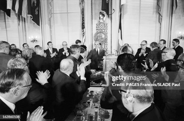Official Visit Of Georges Pompidou To The United States In 1970. Etats-Unis, Washington, février-mars 1970, visite officielle du président de la...