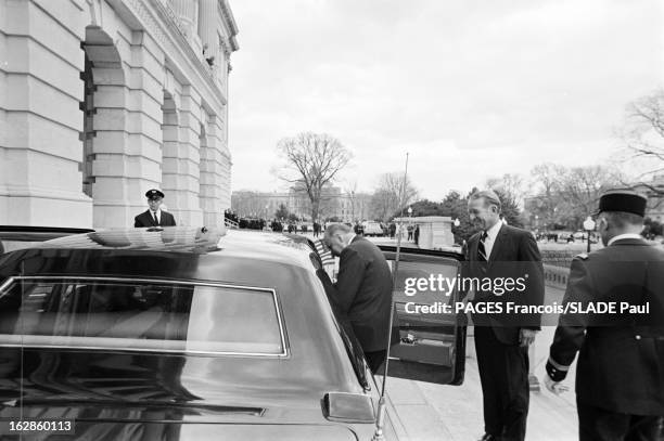 Official Visit Of Georges Pompidou To The United States In 1970. Etats-Unis, Washington, février-mars 1970, visite officielle du président de la...