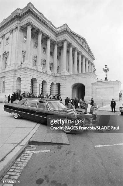 Official Visit Of Georges Pompidou To The United States In 1970. Etats-Unis, Washington, février-mars 1970, visite officielle du président de la...
