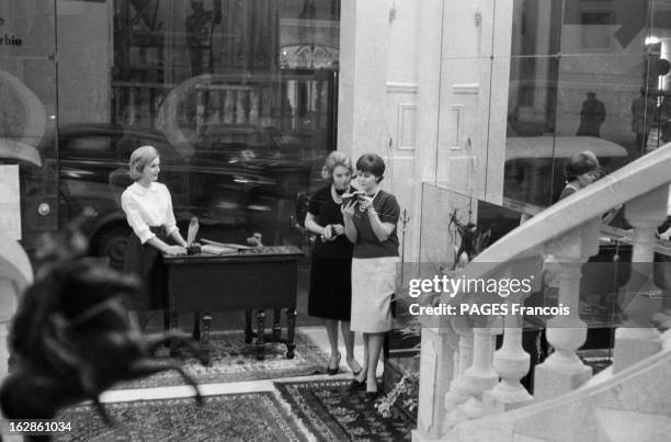 Meeting With Marie-Laure Prouvost, Antique Dealer. 20 décembre 1960, Marie-Laure PROUVOST, petite-fille du célèbre industriel et homme politique Jean...