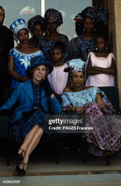 Official Visit Of President George Pompidou To Niger. Au Niger, en février 1972, lors d'une visite officielle de Georges POMPIDOU, président de la...