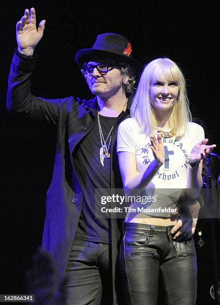 Matt Sorum and Ace Harper perform during Petty Fest at The Fillmore on February 27, 2013 in San Francisco, California.