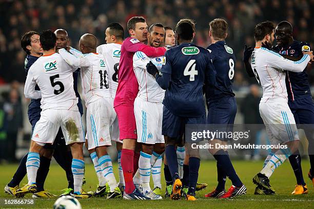 And Marseille players including Nicolas N'Koulou, Alaixys Romao, Jordan Ayew, Andre Pierre Gignac, Andre Ayew, Mamadou Sakho, Maxwell, Nicolas...