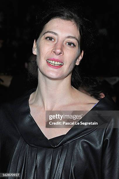 Star dancer Marie-Agnes Gillot attends the Nina Ricci Fall/Winter 2013 Ready-to-Wear show as part of Paris Fashion Week on February 28, 2013 in...