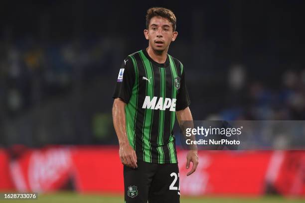 Maxime Lopez of US Sassuolo during the Serie A TIM match between SSC Napoli and US Sassuolo at Stadio Diego Armando Maradona Naples Italy on 27...