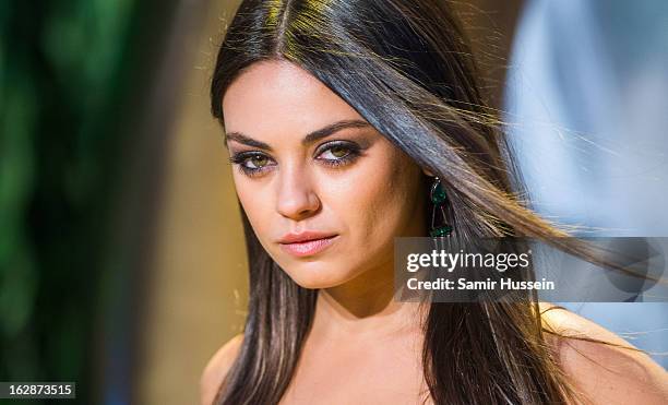 Mila Kunis arrives for the "Oz: The Great And Powerful" European premiere at the Empire Leicester Square on February 28, 2013 in London, England.